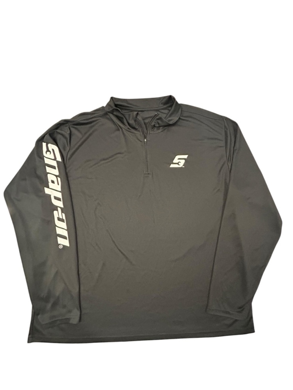 Snap-On Tools Men’s Black Long Sleeve Quarter Zip Lightweight Pullover XL